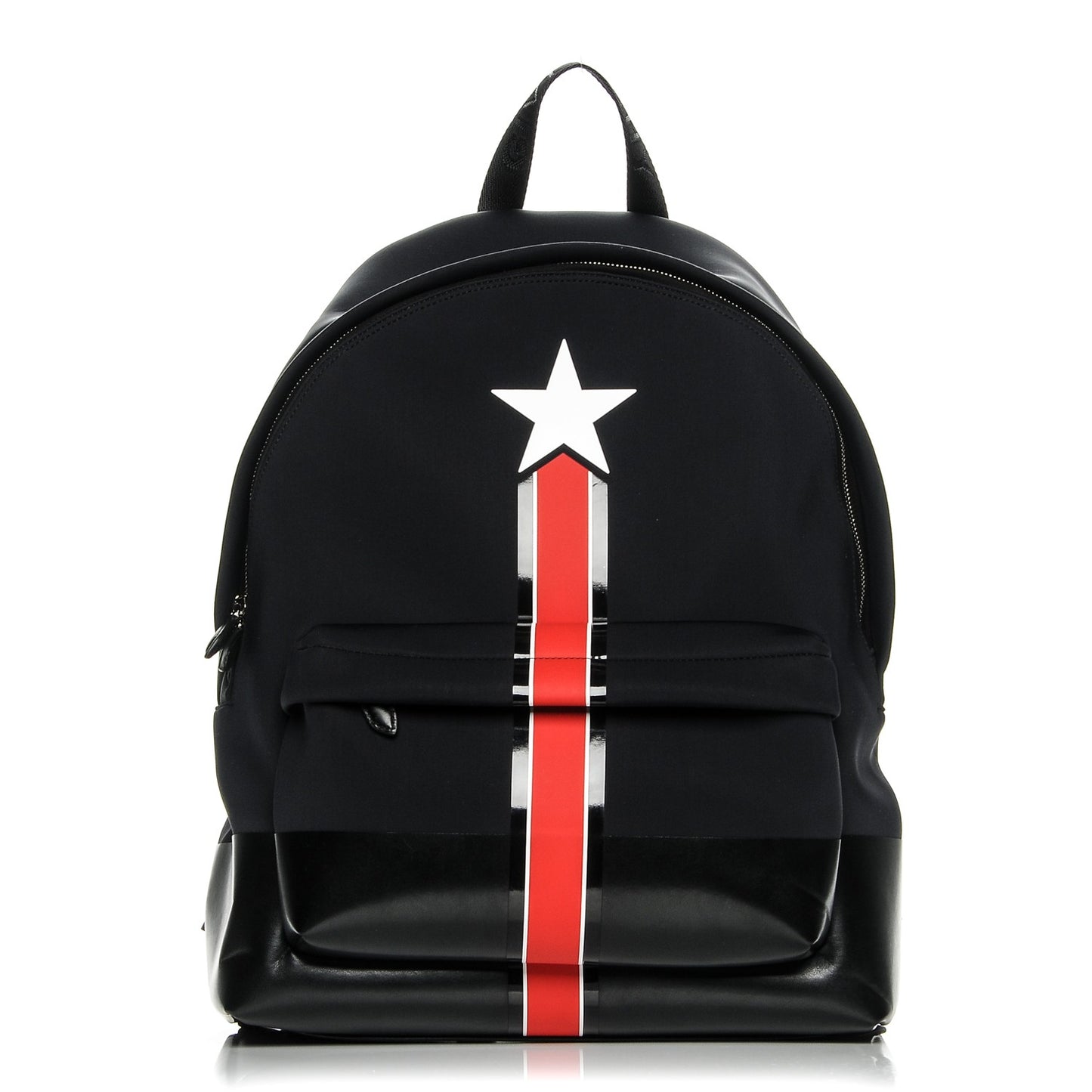 Neoprene Star Striped Backpack Black