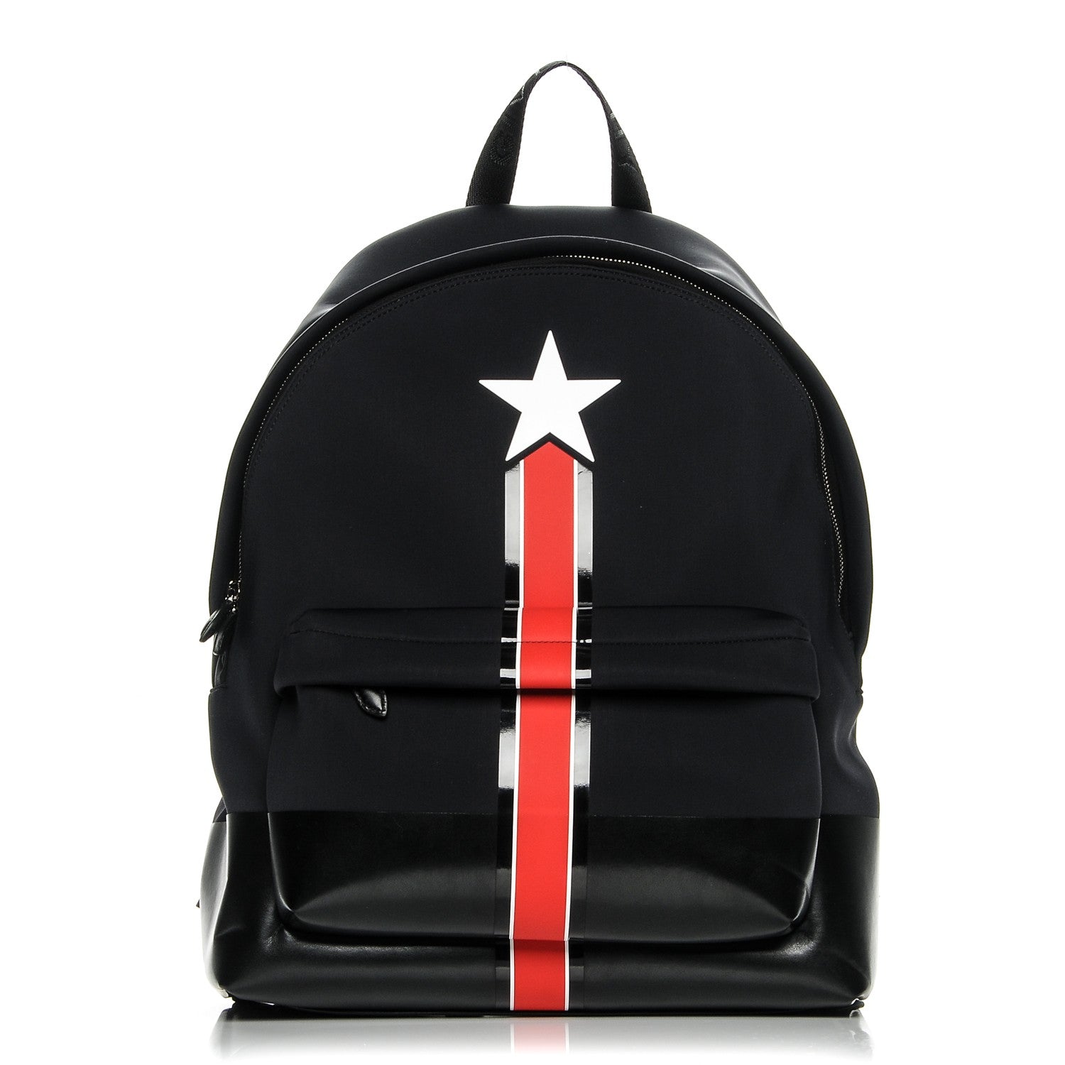 Givenchy Neoprene Star Striped Backpack Black 1 of 7