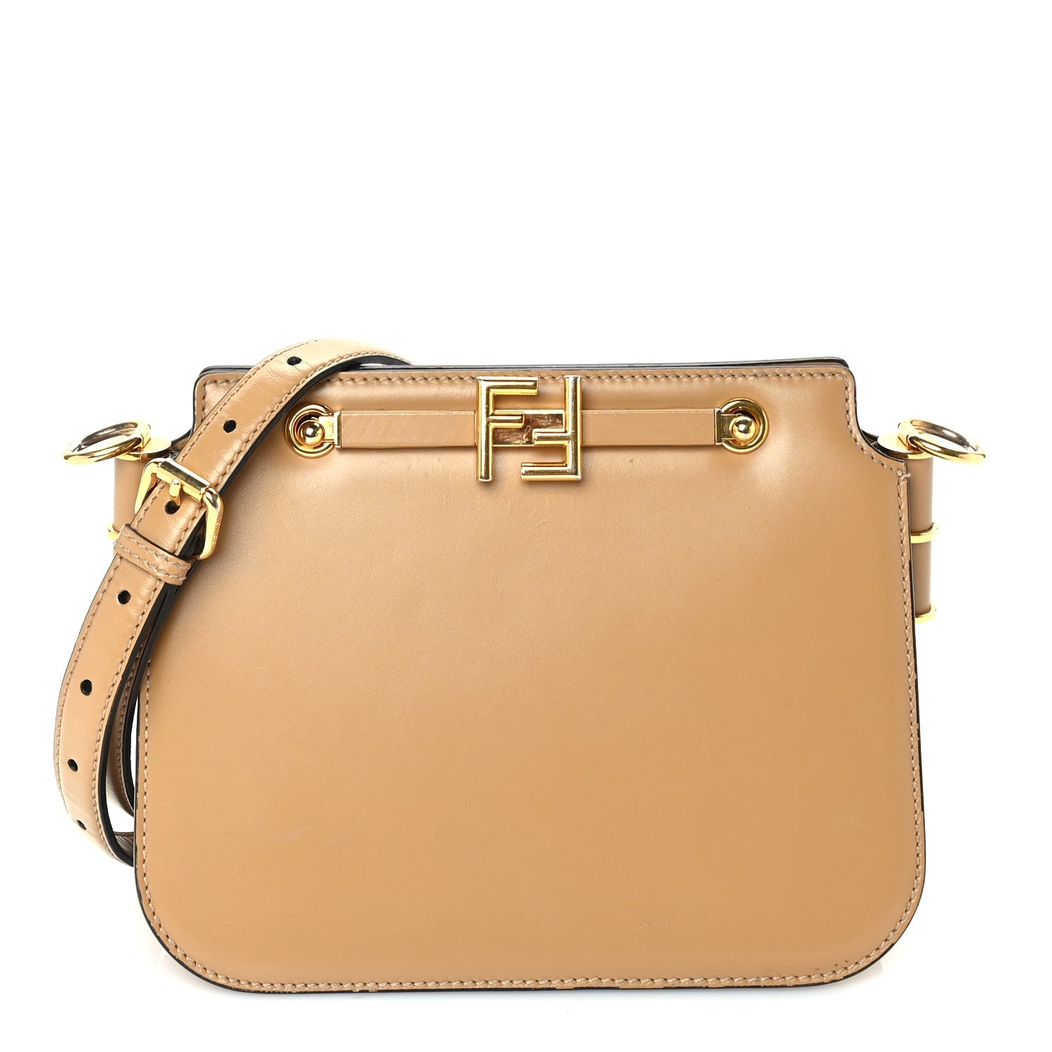 Fendi Vitello King Luxor  Touch Shoulder Bag  Caramello 1 of 8