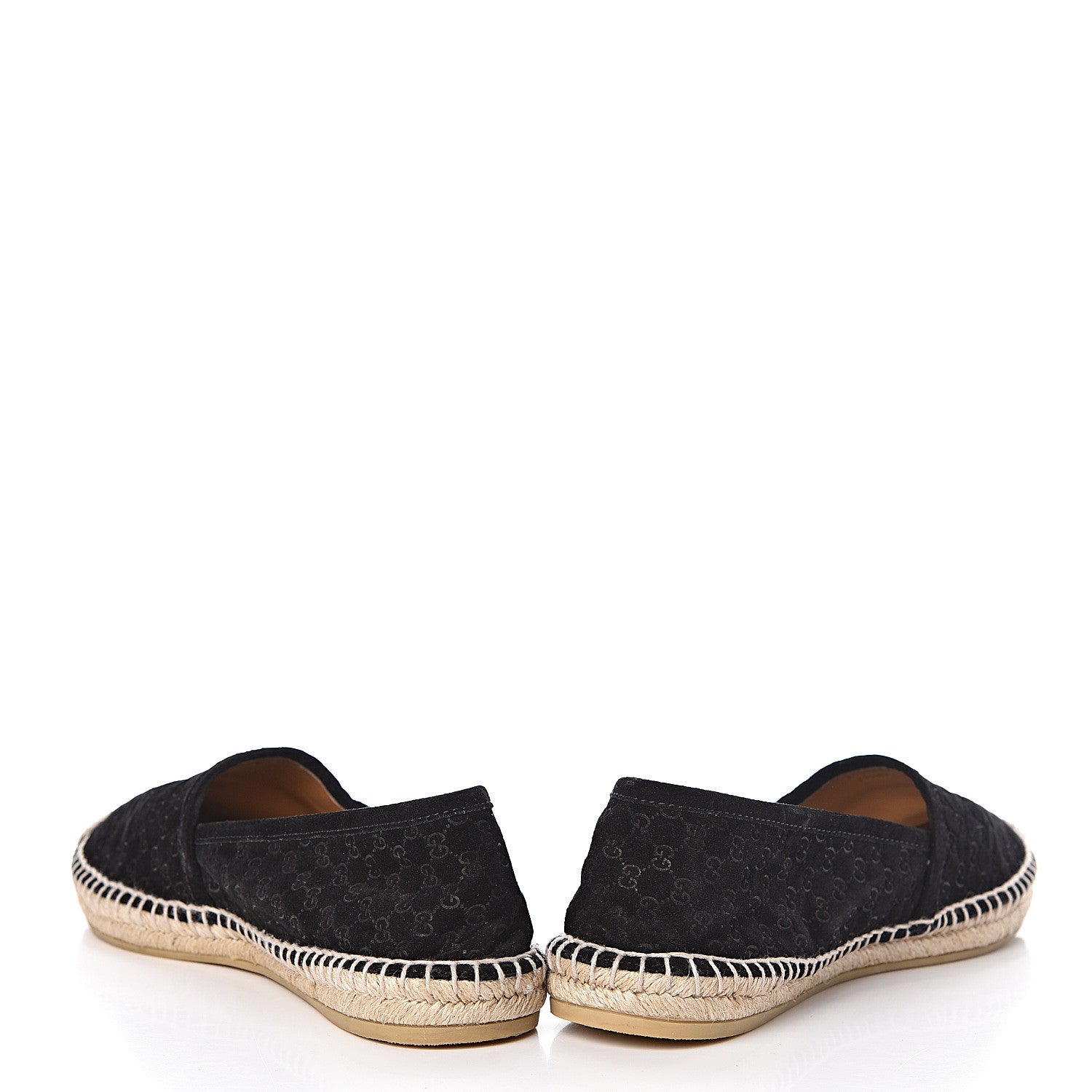 Gucci Suede Microguccissima Espadrilles 38.5 Black 6 of 14
