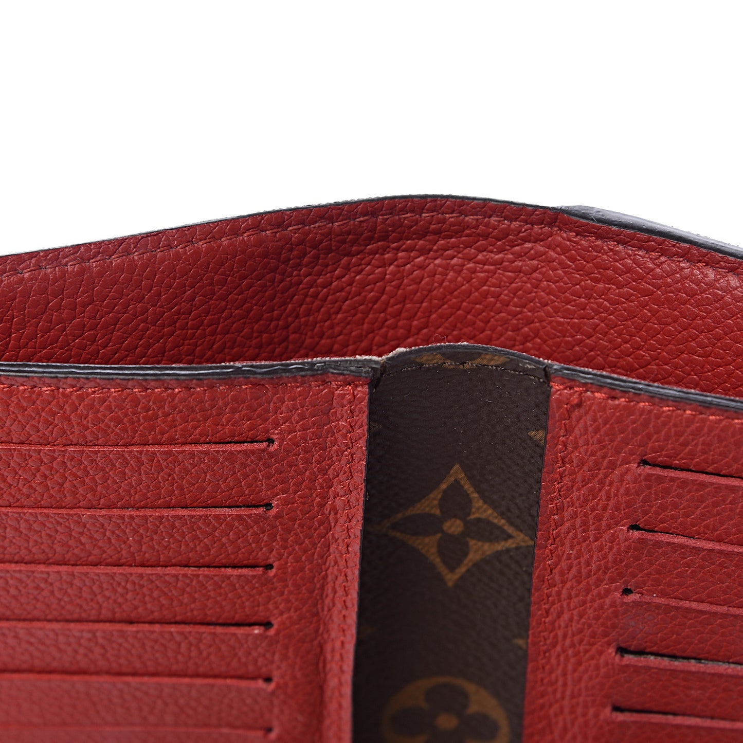 Monogram Pallas Compact Wallet Cherry