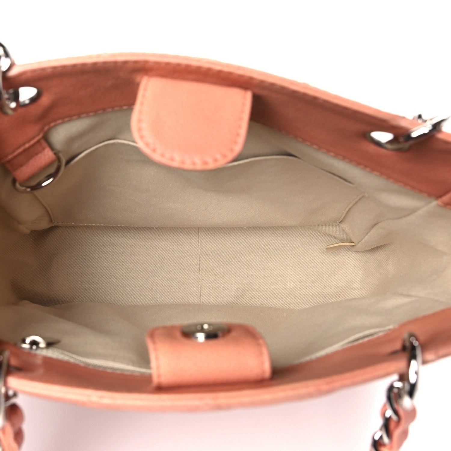 Chanel Caviar Quilted Petit Shopping Tote PST Pink 5 of 7