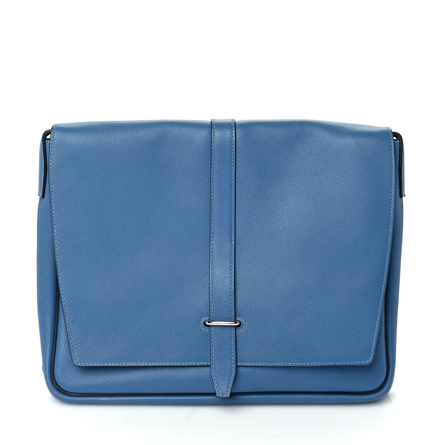 Hermes Evercolor Steve Light Messenger Blue Jean 1 of 8