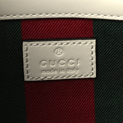 Gucci Supreme Monogram Emblem Medium Tote Bag Mystic White Oatmeal 6 of 9