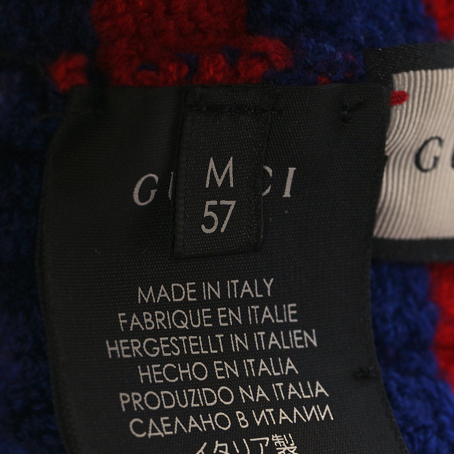 Gucci Wool Web Headband M Blue Red 4 of 4