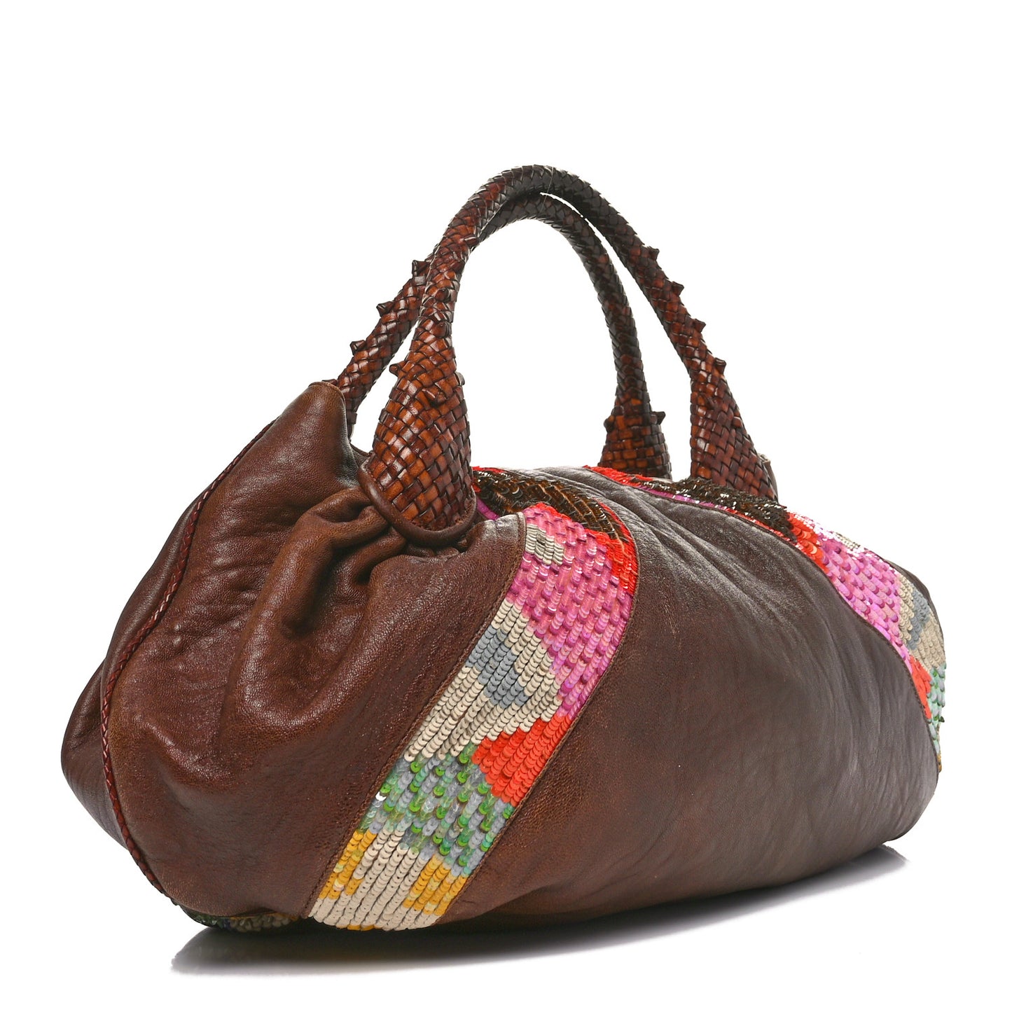 Nappa Sequin Spy Tobacco Multicolor