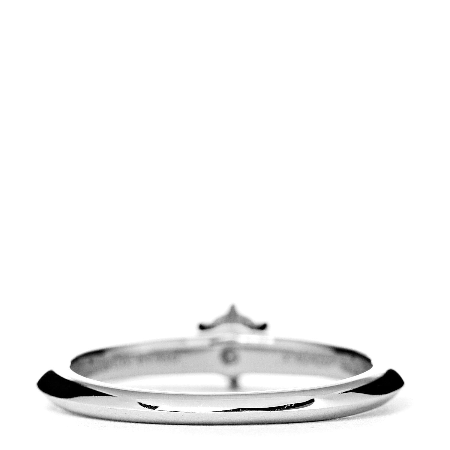 Tiffany Platinum Diamond .19ct Solitaire Engagement Ring 50 5.25 3 of 5