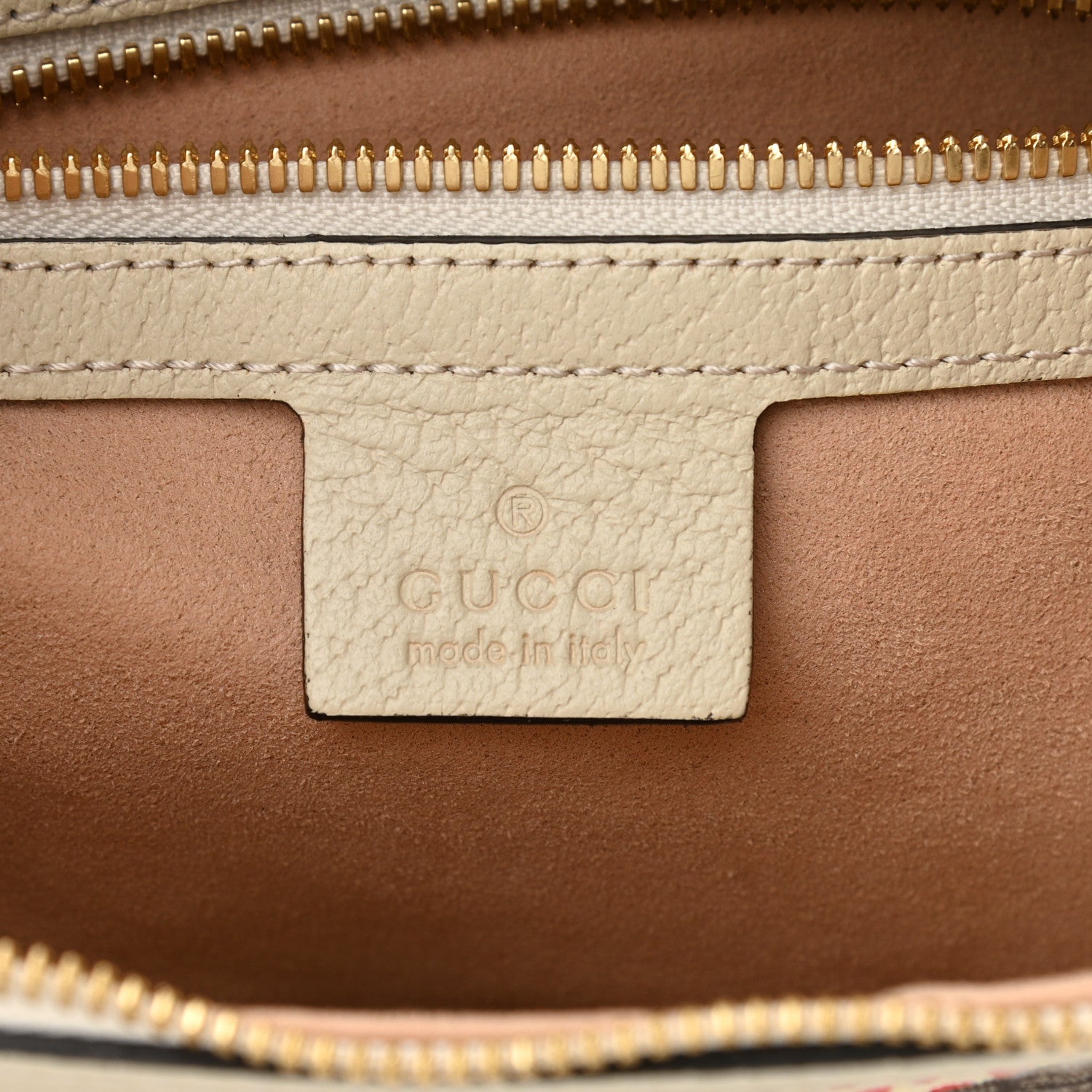 Gucci GG Supreme Monogram Les Pommes Small Ophidia Half Moon Hobo Beige Multicolor Mystic White 6 of 10