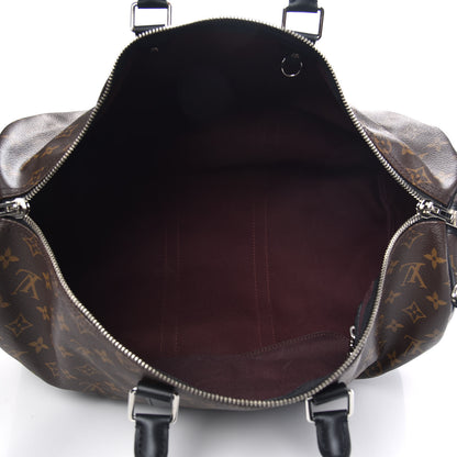 Louis Vuitton Monogram Macassar Keepall Bandouliere 45 4 of 10
