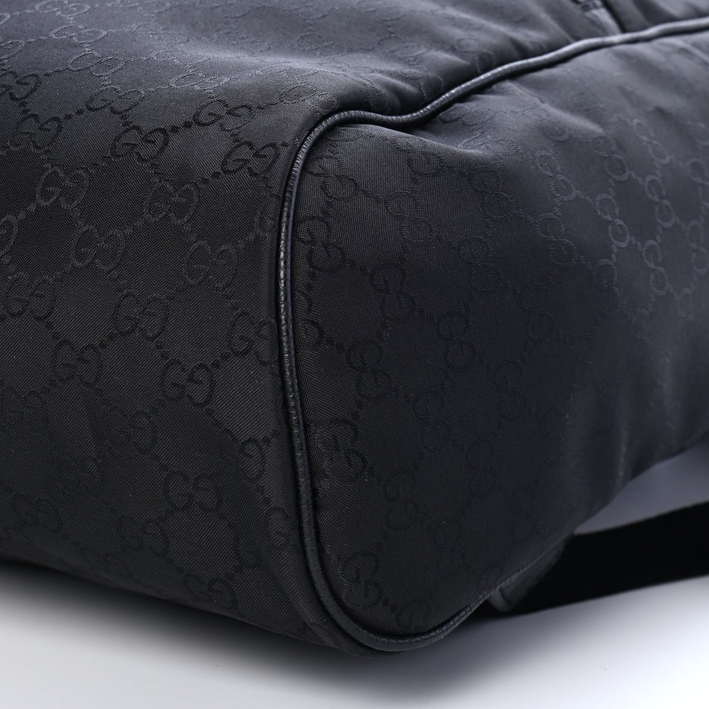 Nylon Monogram Slim Backpack Black