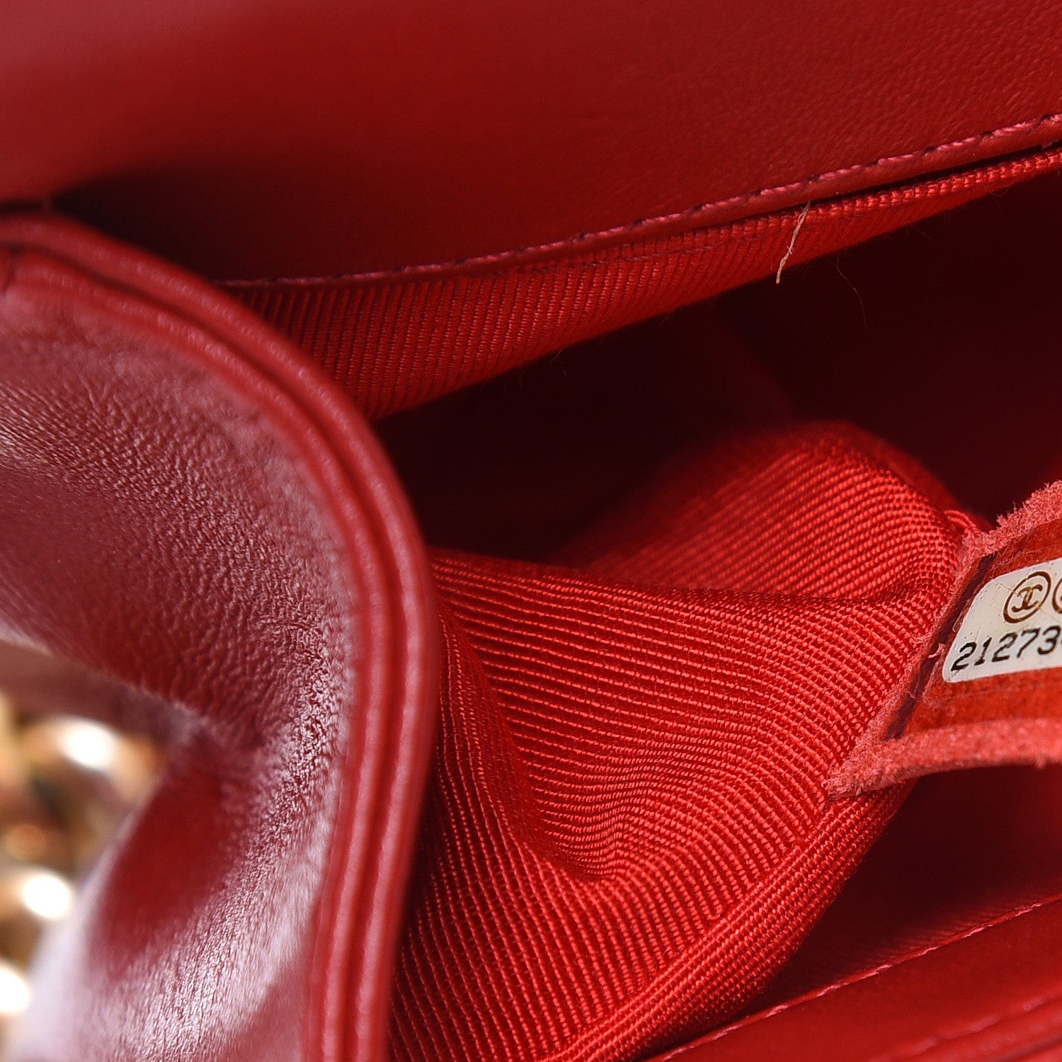 Chanel Lambskin Quilted Small Boy Flap Red 7 of 12