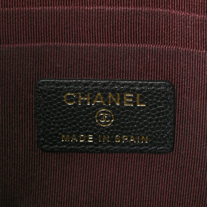 Chanel Caviar Quilted Square Flap Clutch Black 7 of 10