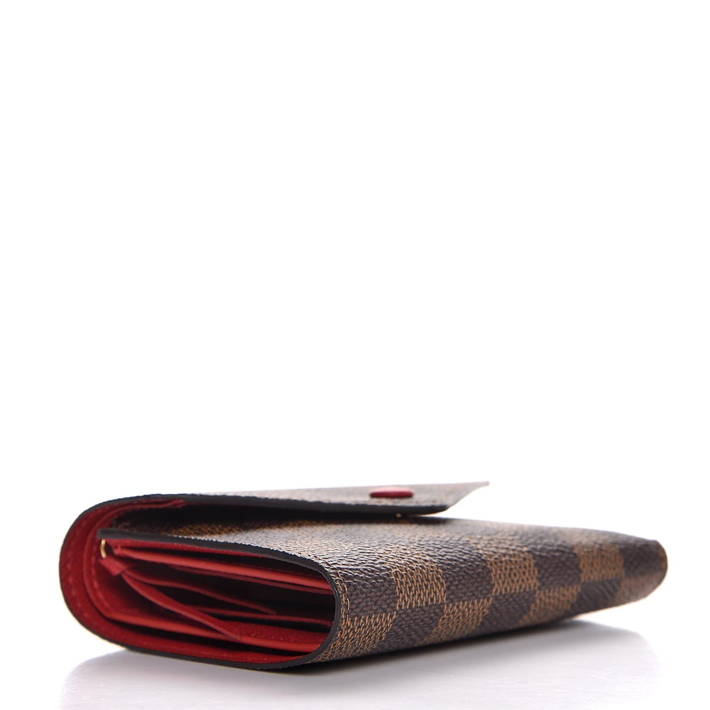 Damier Ebene Victorine Wallet Red