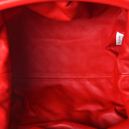 Bottega Veneta Nappa Maxi Intrecciato The Pouch Oversized Clutch Bright Red 5 of 7