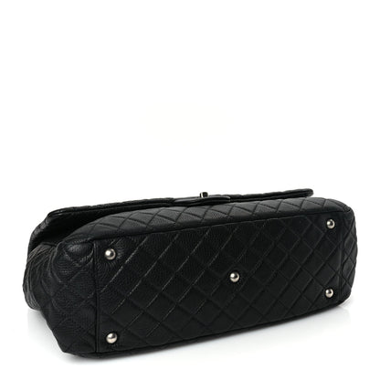 Chanel Calfskin Quilted XXL Travel Flap Bag Black 3 of 9