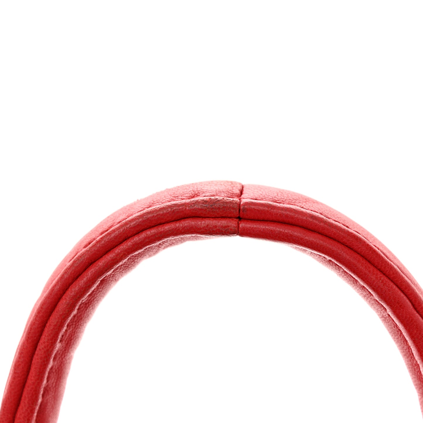 Pebbled Lambskin Mini Rockie Red Rhodium Hardware