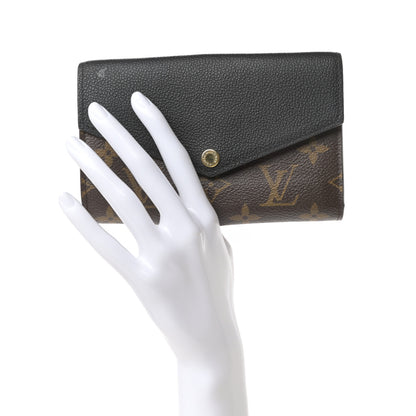 Louis Vuitton Monogram Pallas Compact Wallet Black 2 of 8