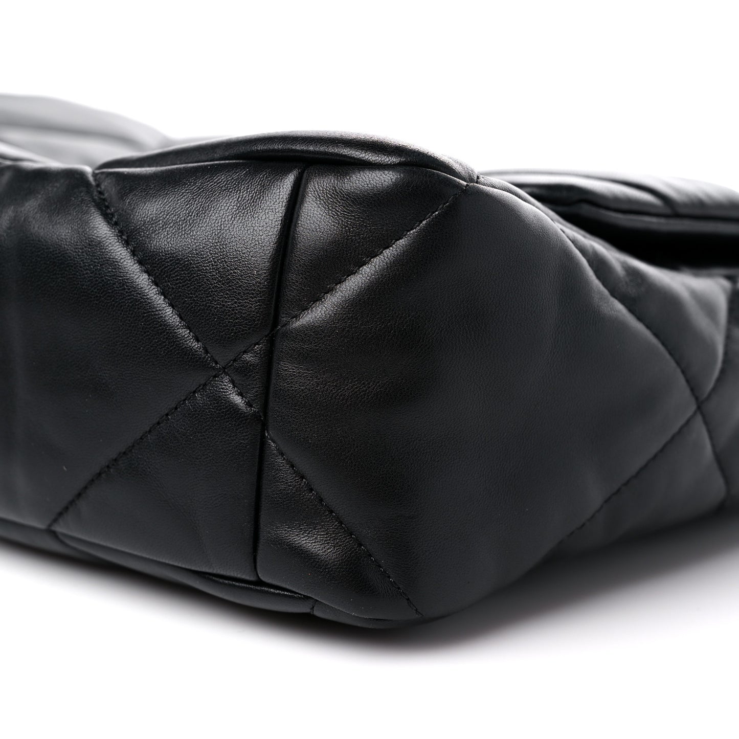 Lambskin Quilted Large Chanel 19 Flap Black
