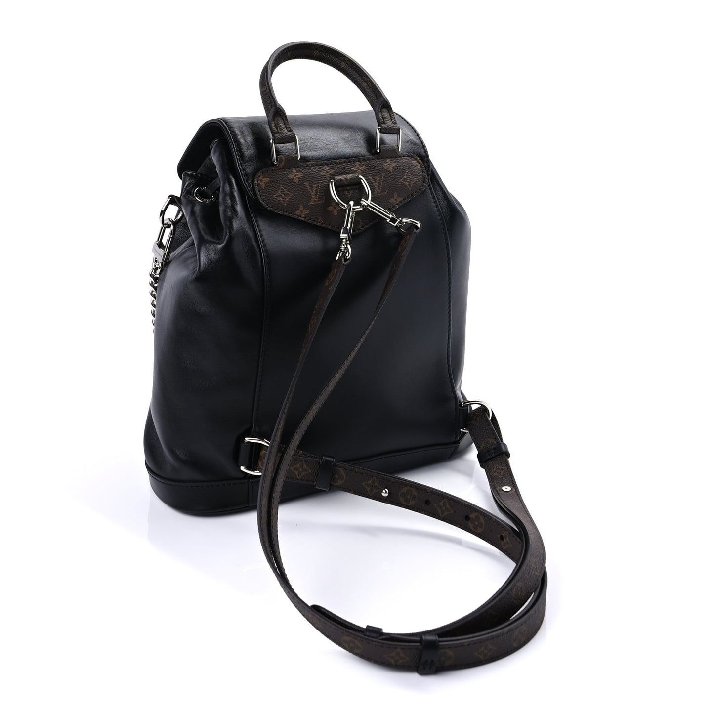 Lambskin Monogram Montsouris Vibe PM Black