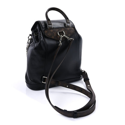 Louis Vuitton Lambskin Monogram Montsouris Vibe PM Black 2 of 8