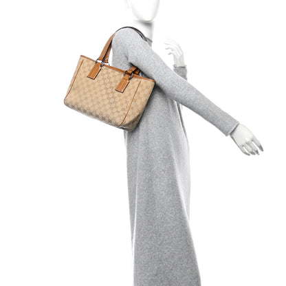 Gucci Monogram Medium Tote Beige Brown 2 of 7