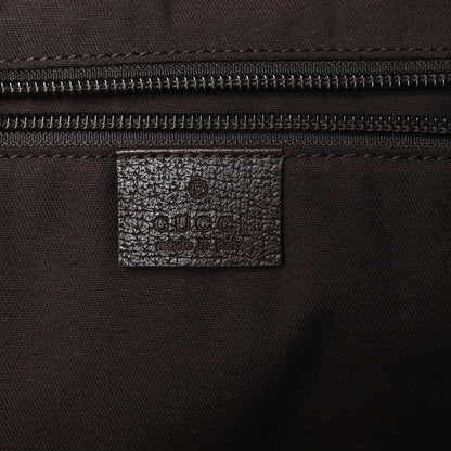 Gucci Monogram Dollar Calfskin Large Boston Duffle Bag  Beige Ebony Testa di Moro Marrone Scuro 5 of 8