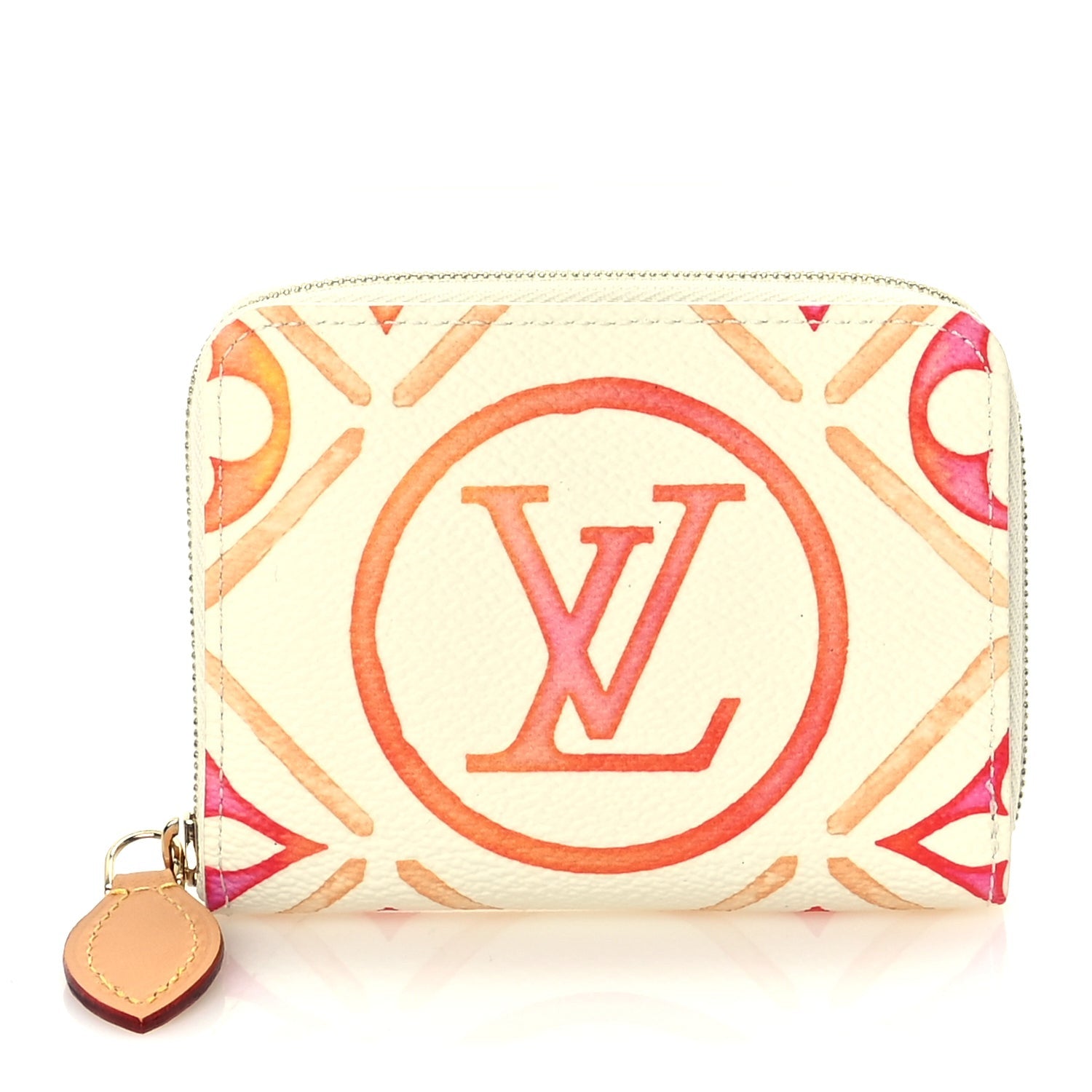 Louis Vuitton Monogram LV By The Pool Zippy Coin Purse Coral 1 of 8