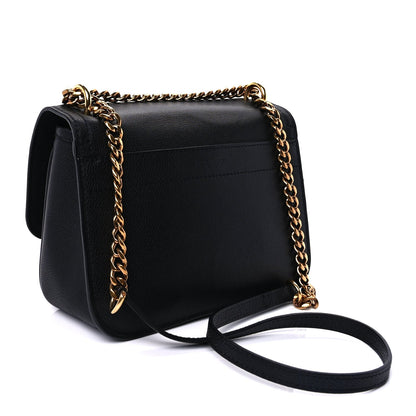 Louis Vuitton Grained Calfskin Lockme Chain Bag PM Black 3 of 9