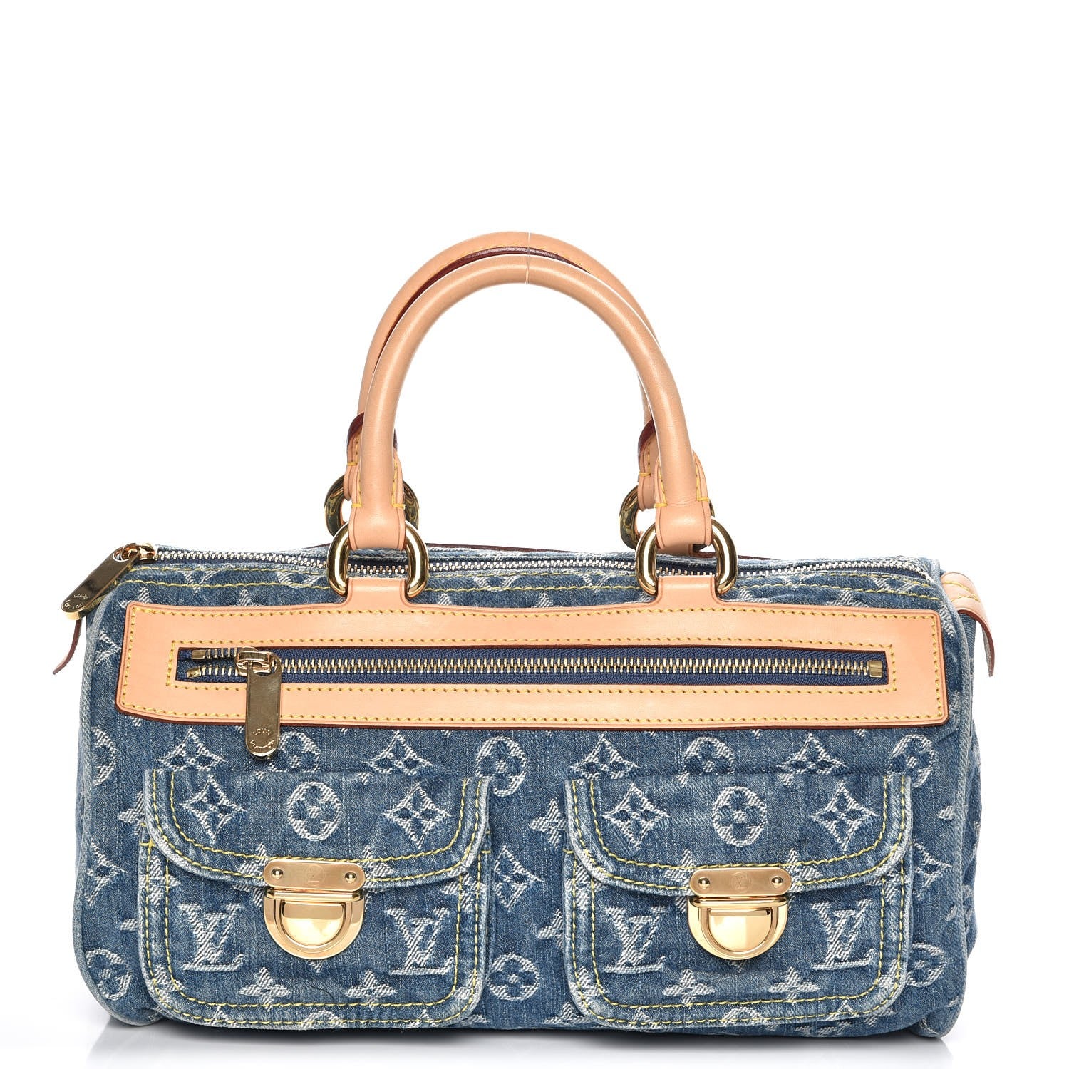 Louis Vuitton Monogram Denim Neo Speedy Blue 1 of 7