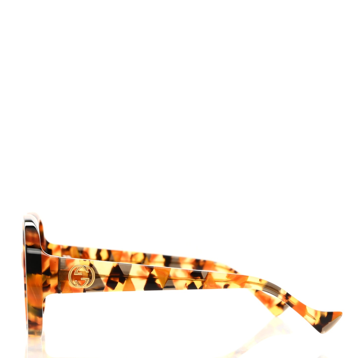 Round 56mm Sunglasses GG1256S Havana