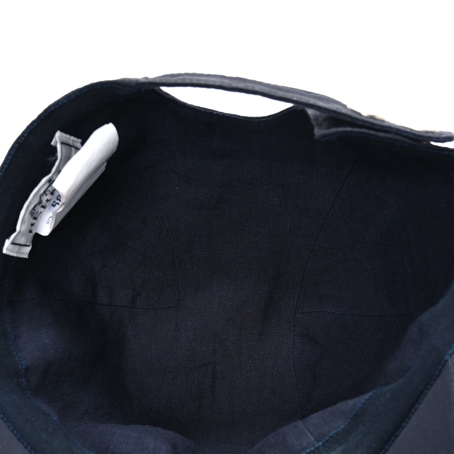 Hermes Cotton Canvas Miles H Mors Cap 58 Marine 7 of 8
