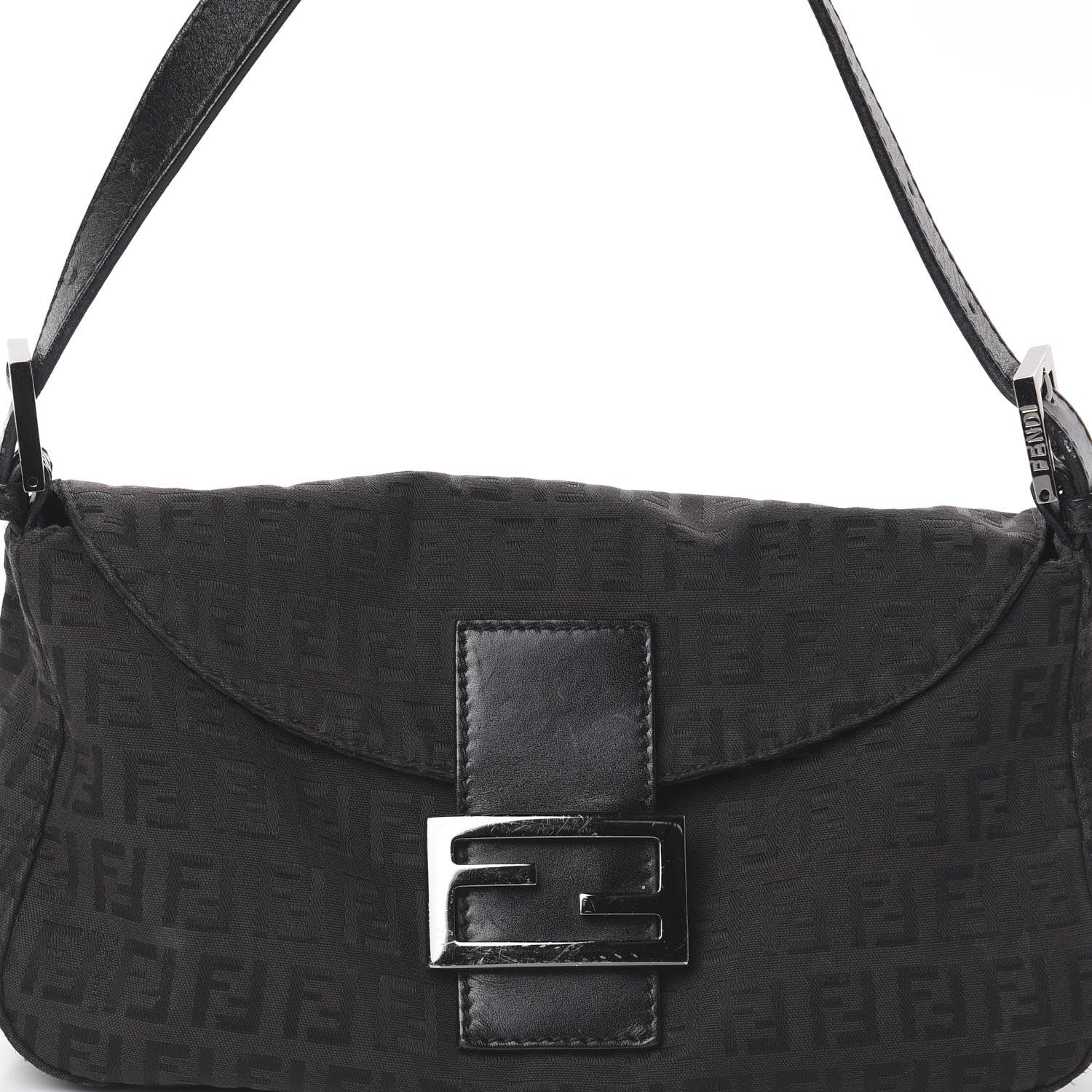 Fendi Zucchino Baguette Black 6 of 8