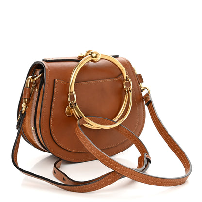 Chloe Calfskin Suede Small Nile Bracelet Bag Caramel 3 of 11