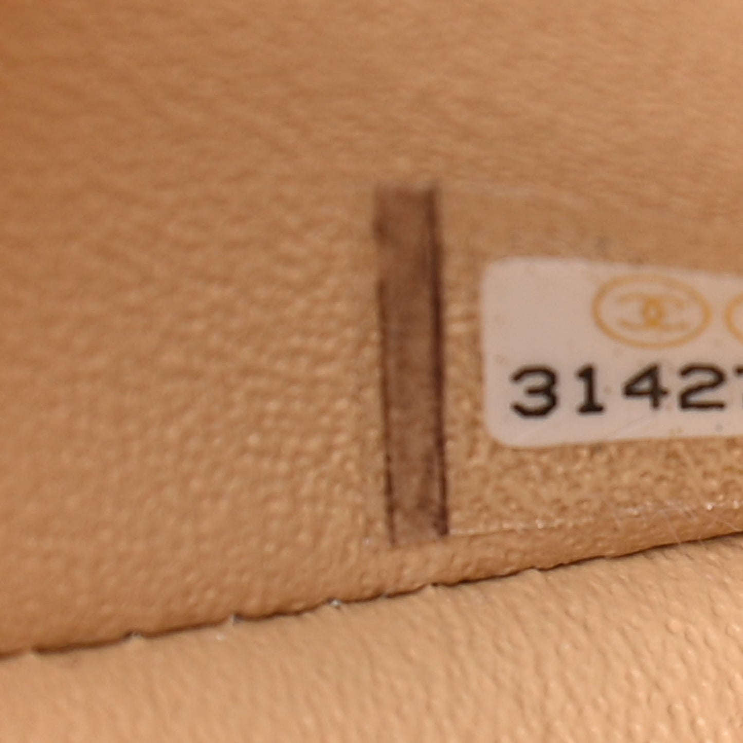 Caviar Quilted Small Double Flap Beige