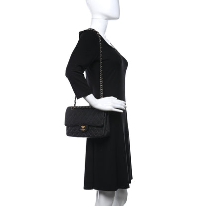 Chanel Caviar Quilted Medium Double Flap Black 2 of 9