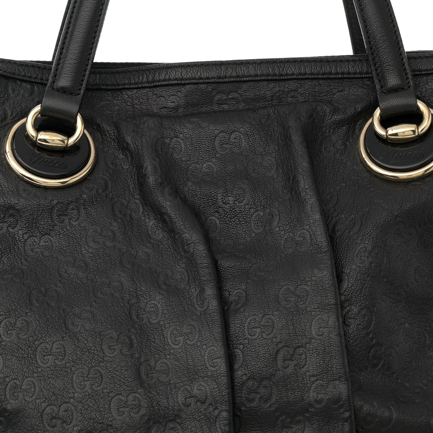 Gucci Guccissima Large Full Moon Tote Black 8 of 14