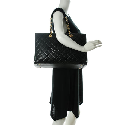 Chanel Caviar Quilted XL Grand Shopping Tote GST Black 2 of 7