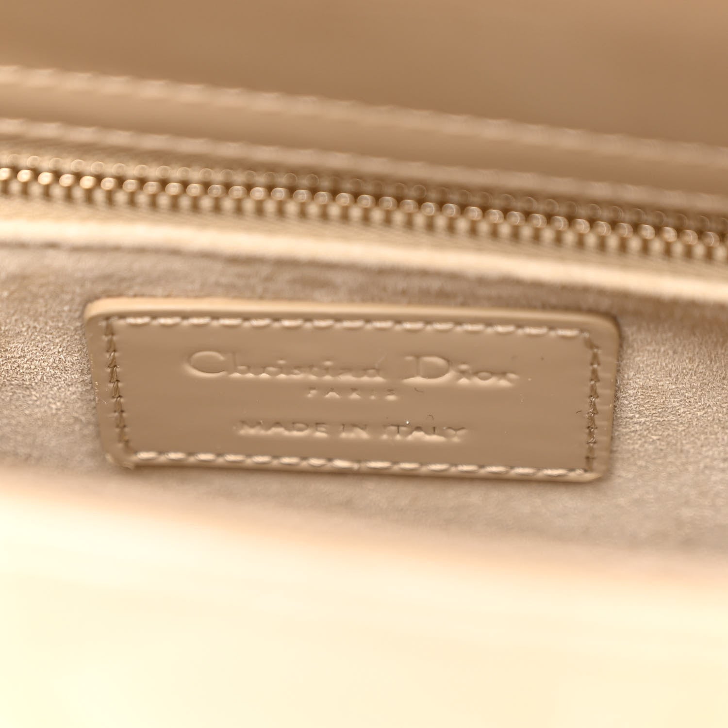 Christian Dior Patent Cannage Small Lady Dior Beige 6 of 10