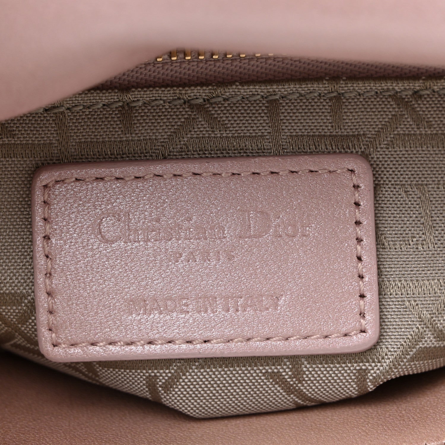 Christian Dior Metallic Lambskin Cannage Mini Lady Dior Lotus 6 of 11