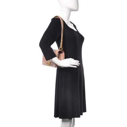 Chanel Caviar Quilted Medium Boy Flap Beige 3 of 16