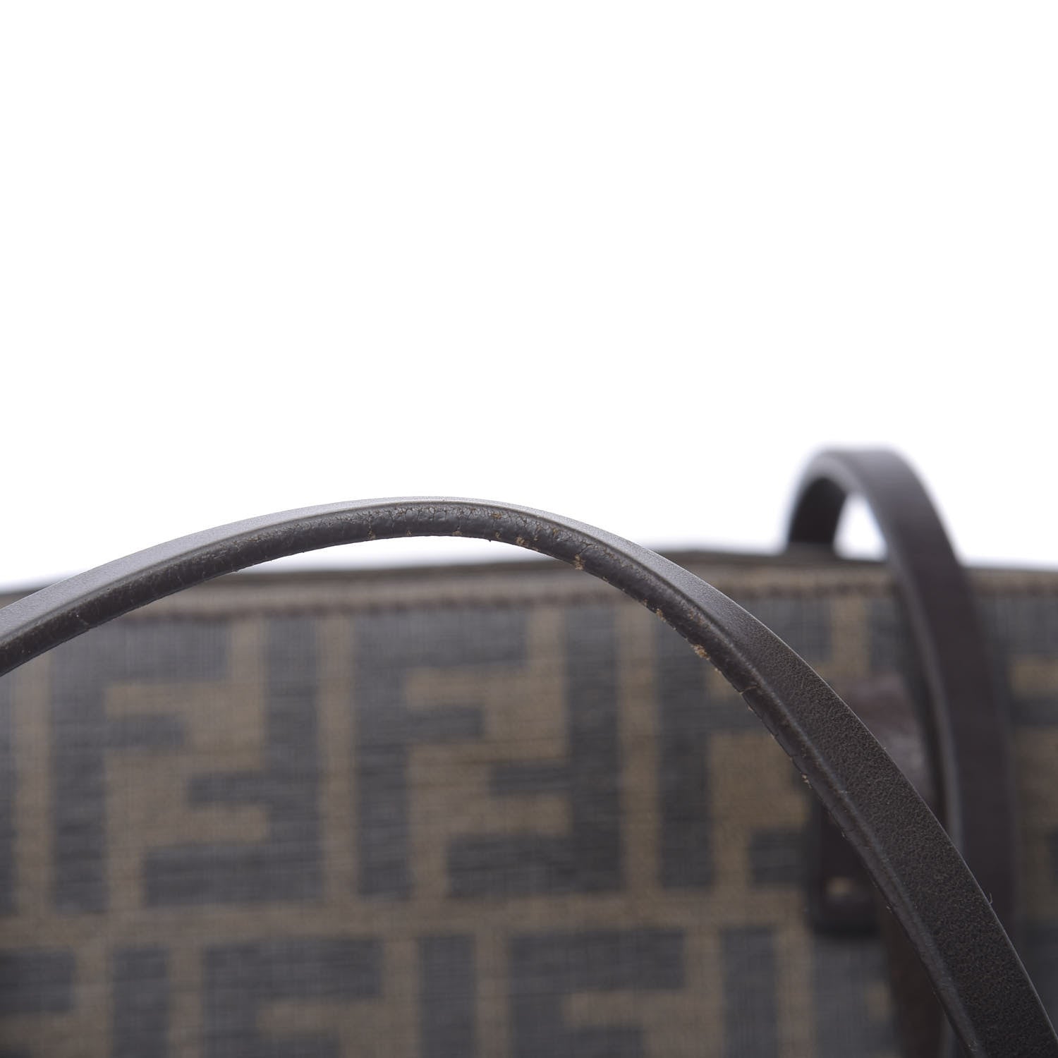 Fendi Zucca Spalmati Medium Roll Tote Tobacco Moro 12 of 23