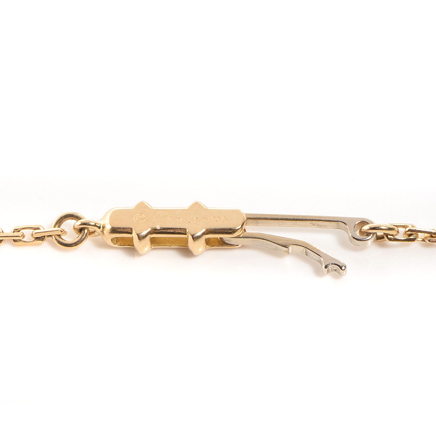 18K Yellow Gold Station LOVE Necklace