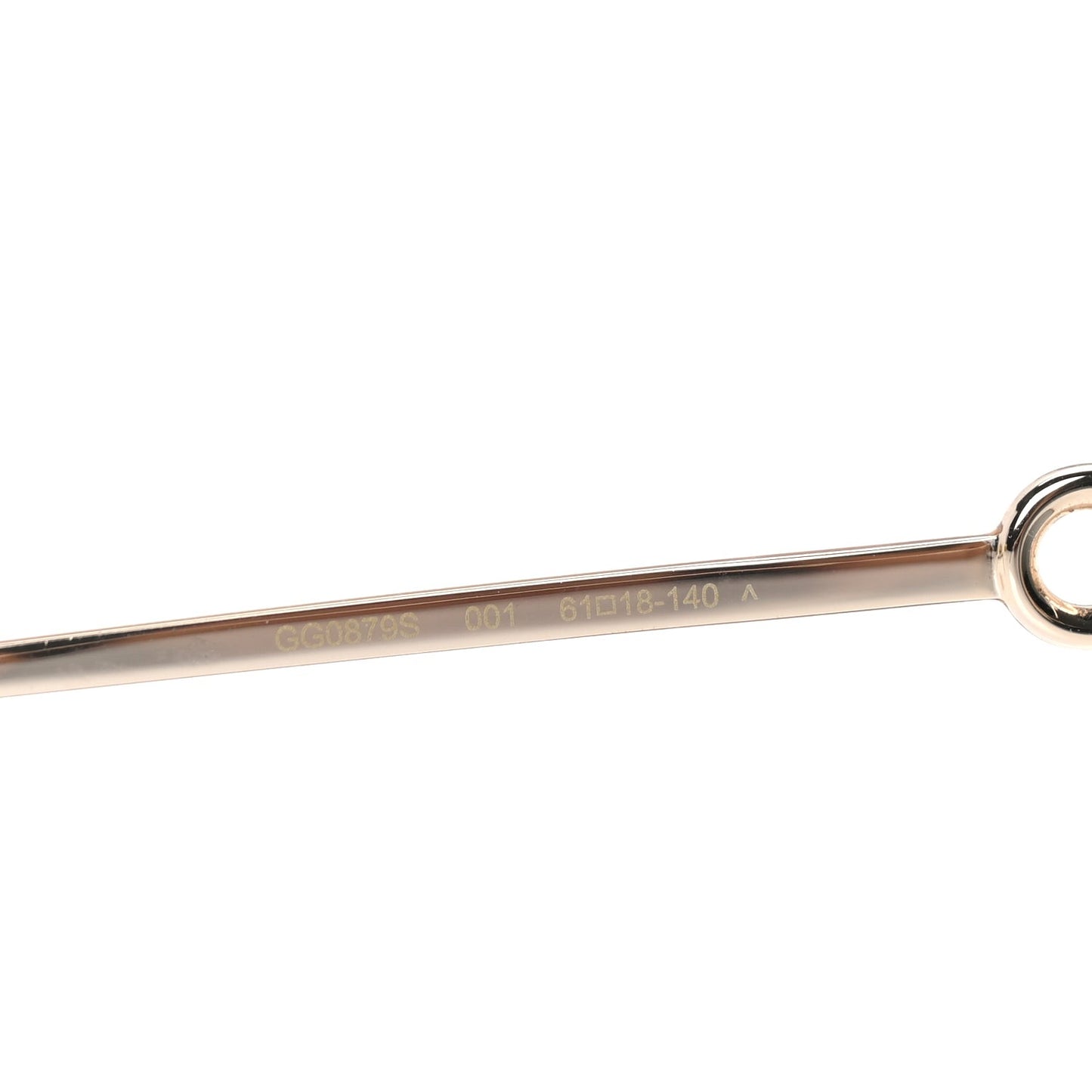 Metal Horsebit Square Sunglasses GG0879S Gold
