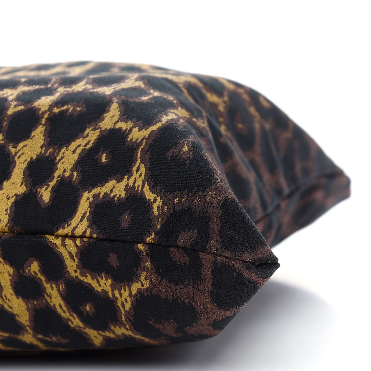 Saint Laurent Canvas Leopard Tote Black 7 of 7