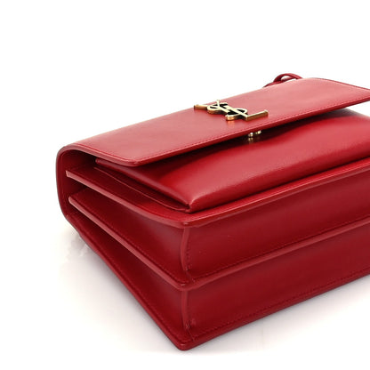 Saint Laurent Calfskin Medium Monogram Sunset Rouge Eros 7 of 8