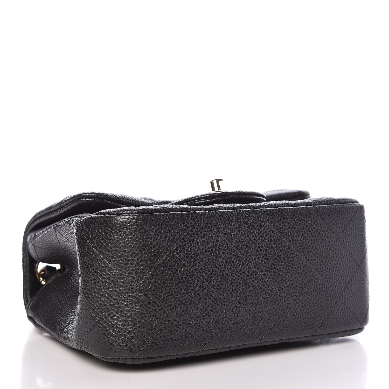 Chanel Caviar Quilted Mini Square Flap Dark Grey 4 of 10