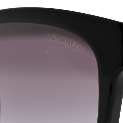 Chanel Acetate Quilted CC Square Sunglasses 5484-A White Black 5 of 7