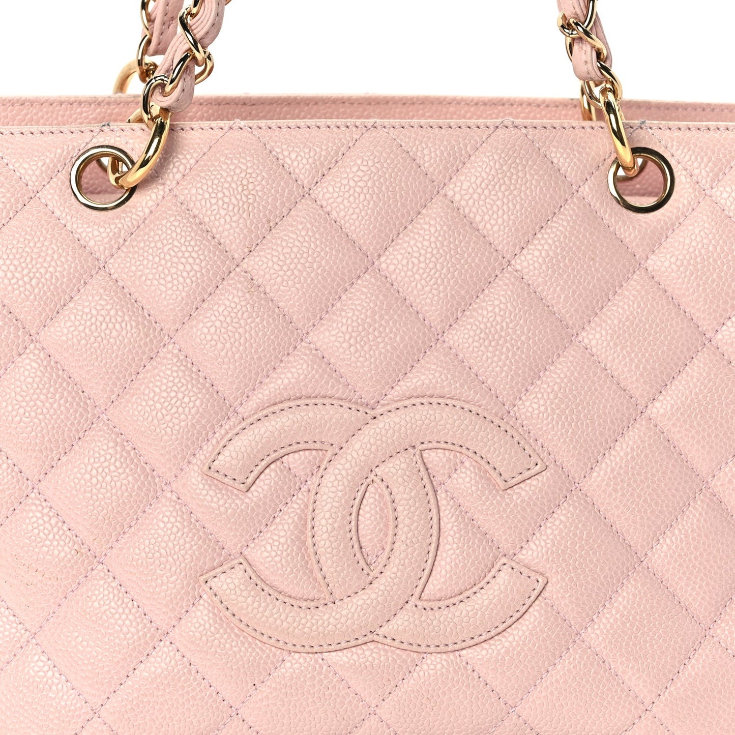 Caviar Quilted Petit Timeless Shopping Tote PTT  Pink