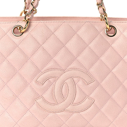 Chanel Caviar Quilted Petit Timeless Shopping Tote PTT  Pink 7 of 9
