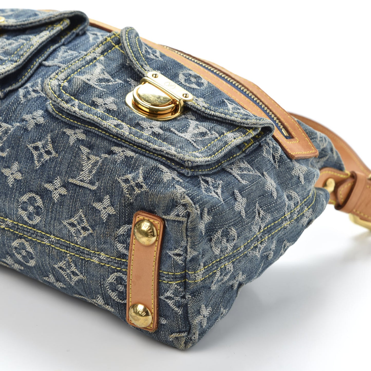 Monogram Denim Baggy PM Blue